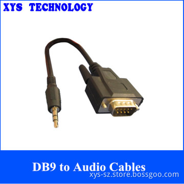 Factory Sell D-SUB 9pin to DC3.5MM Cable,High Quality Computor Cables D-SUB9 to Audio Cable
